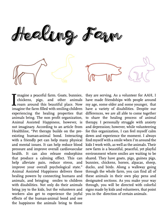 Article by Olivia Ahrens